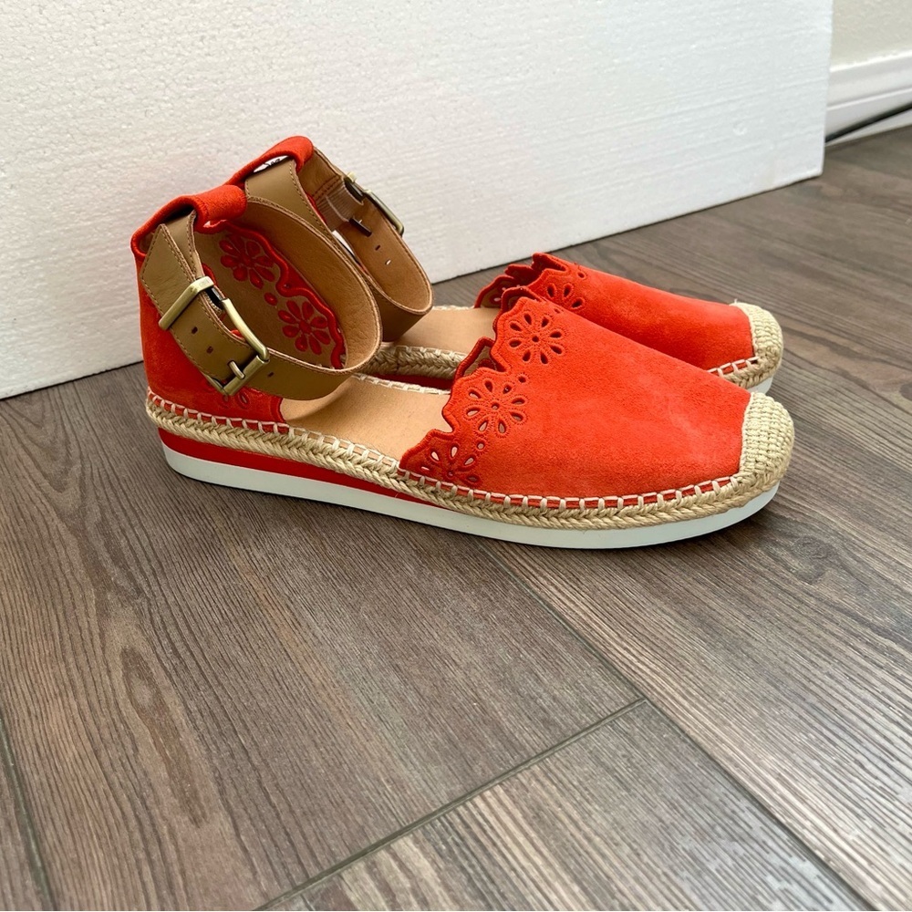 Crown Orange Espadrille Flats